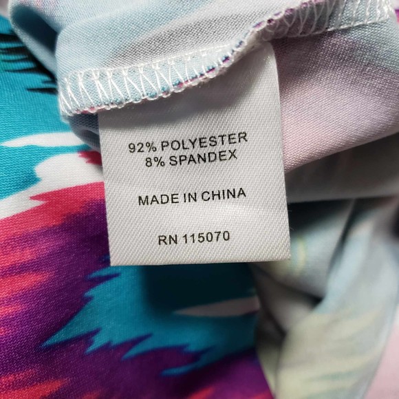 Lennie for Nina Leonard size Large Colorful Sleeveless Dress - Picture 7 of 8